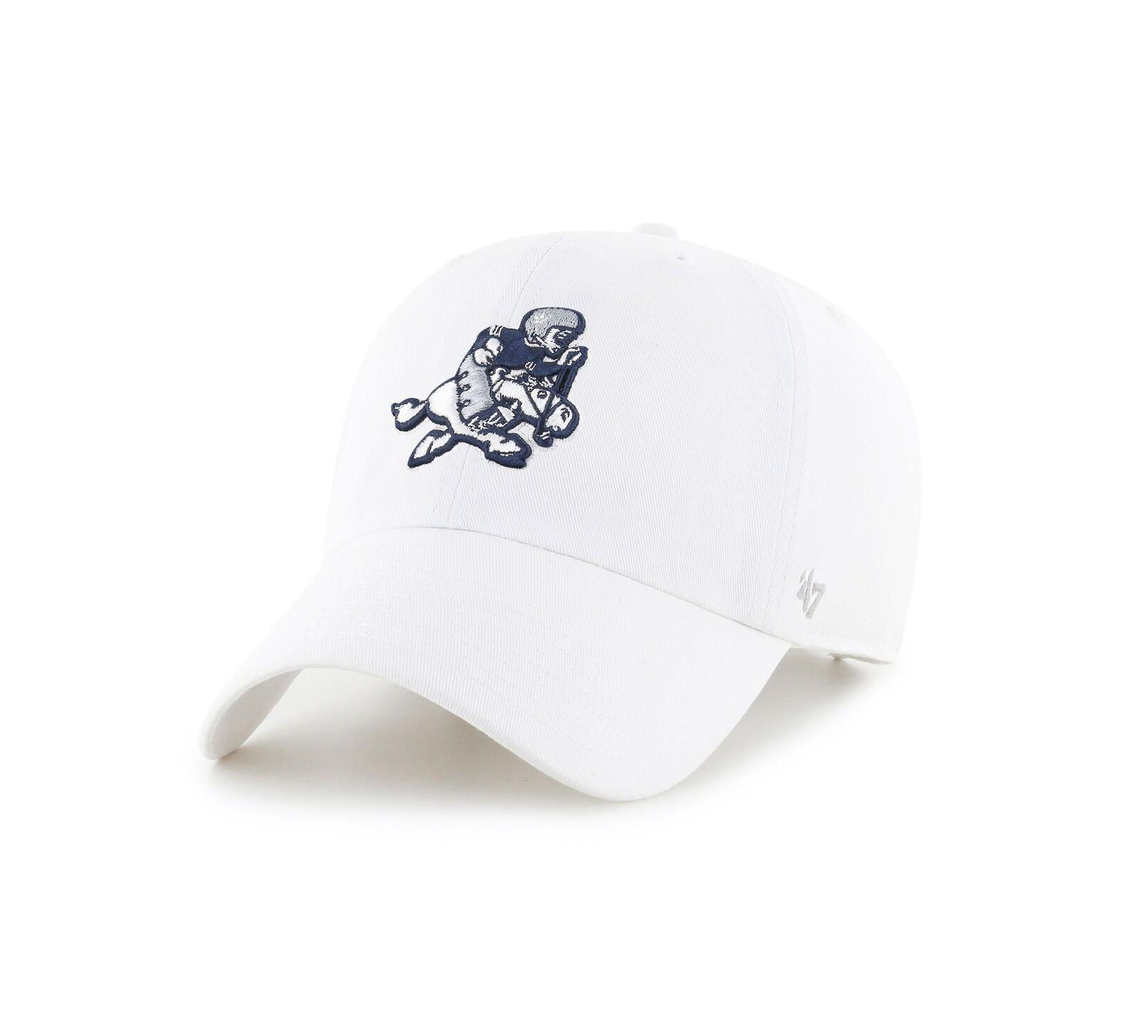 Кепка '47 Brand White Dallas Cowboys Retro Joe II Clean Up