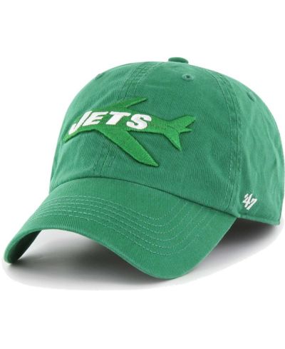 Мужская кепка '47 Brand Kelly Green New York Jets Gridiron Classics Franchise Legacy Fitted