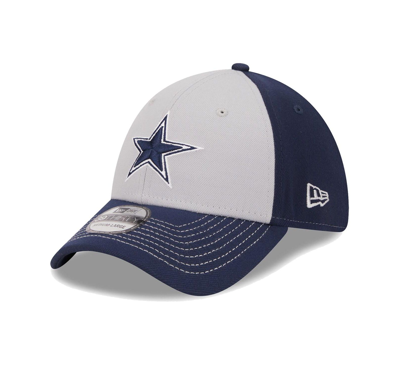 Мужской New Era Gray Dallas Cowboys Main 39THIRTY Flex Hat
