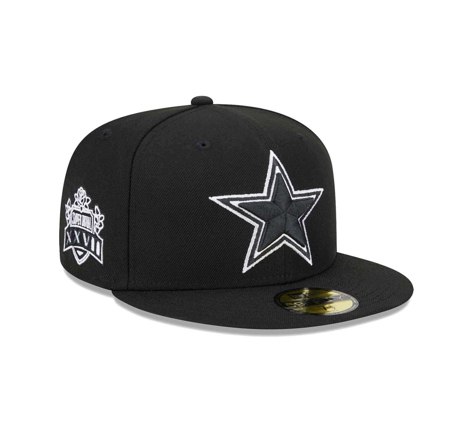 Men's New Era Black Dallas Cowboys Main Patch 59FIFTY Fitted Hat
