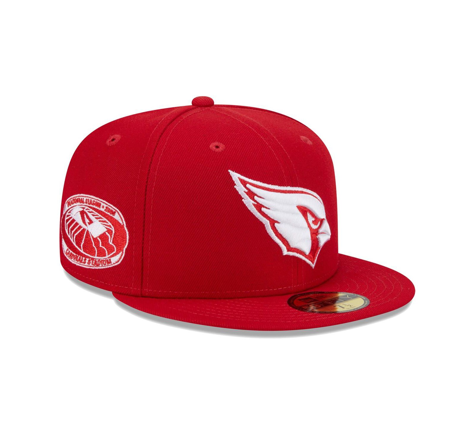Мужская кепка New Era Scarlet Arizona Cardinals 2006 Inaugural Season Main Patch 59FIFTY Fitted