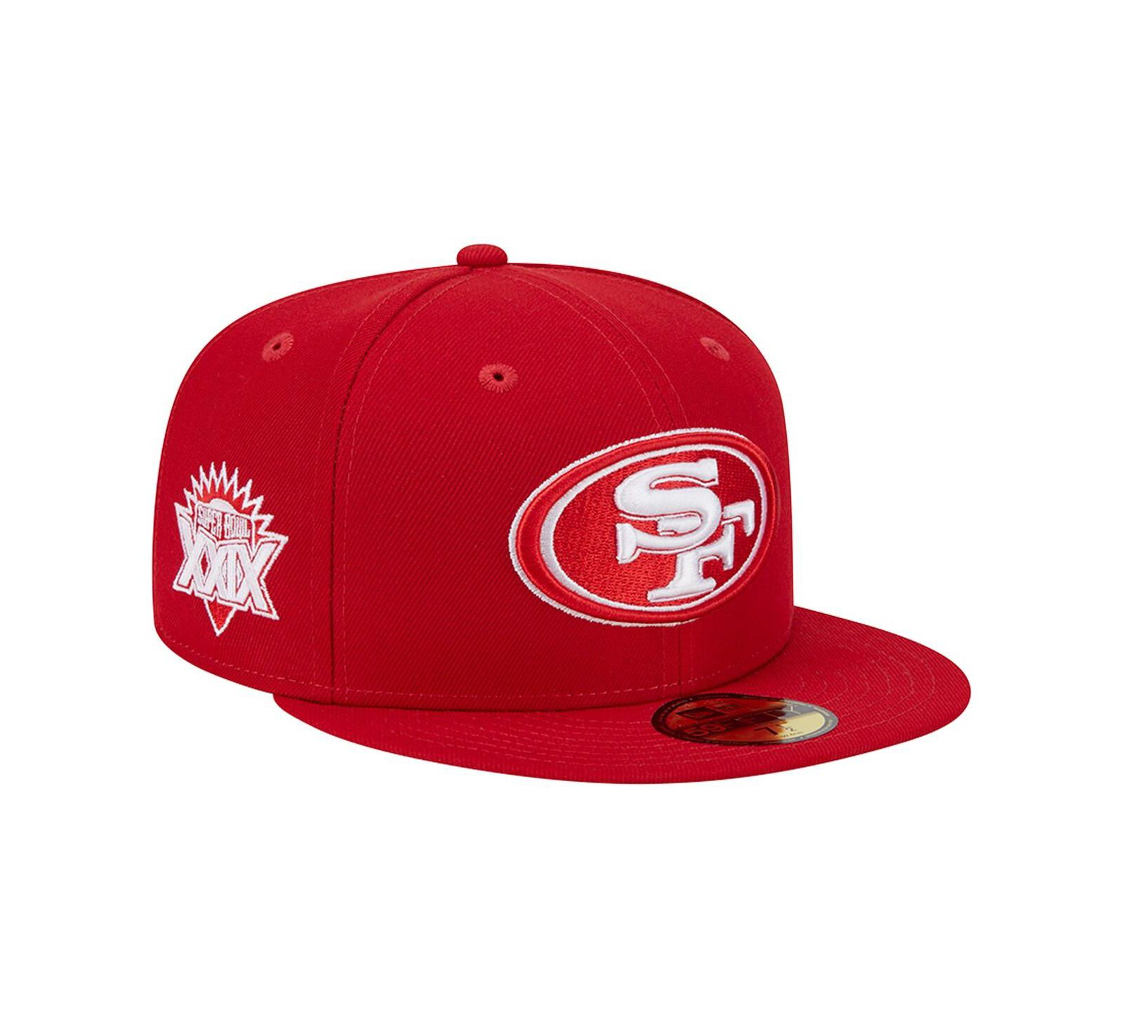 Мужская fitted кепка New Era Scarlet San Francisco 49ers Super Bowl XXIX Main Patch 59FIFTY