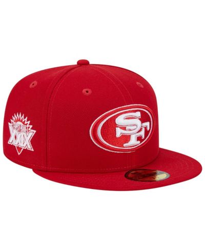 Мужская fitted кепка New Era Scarlet San Francisco 49ers Super Bowl XXIX Main Patch 59FIFTY