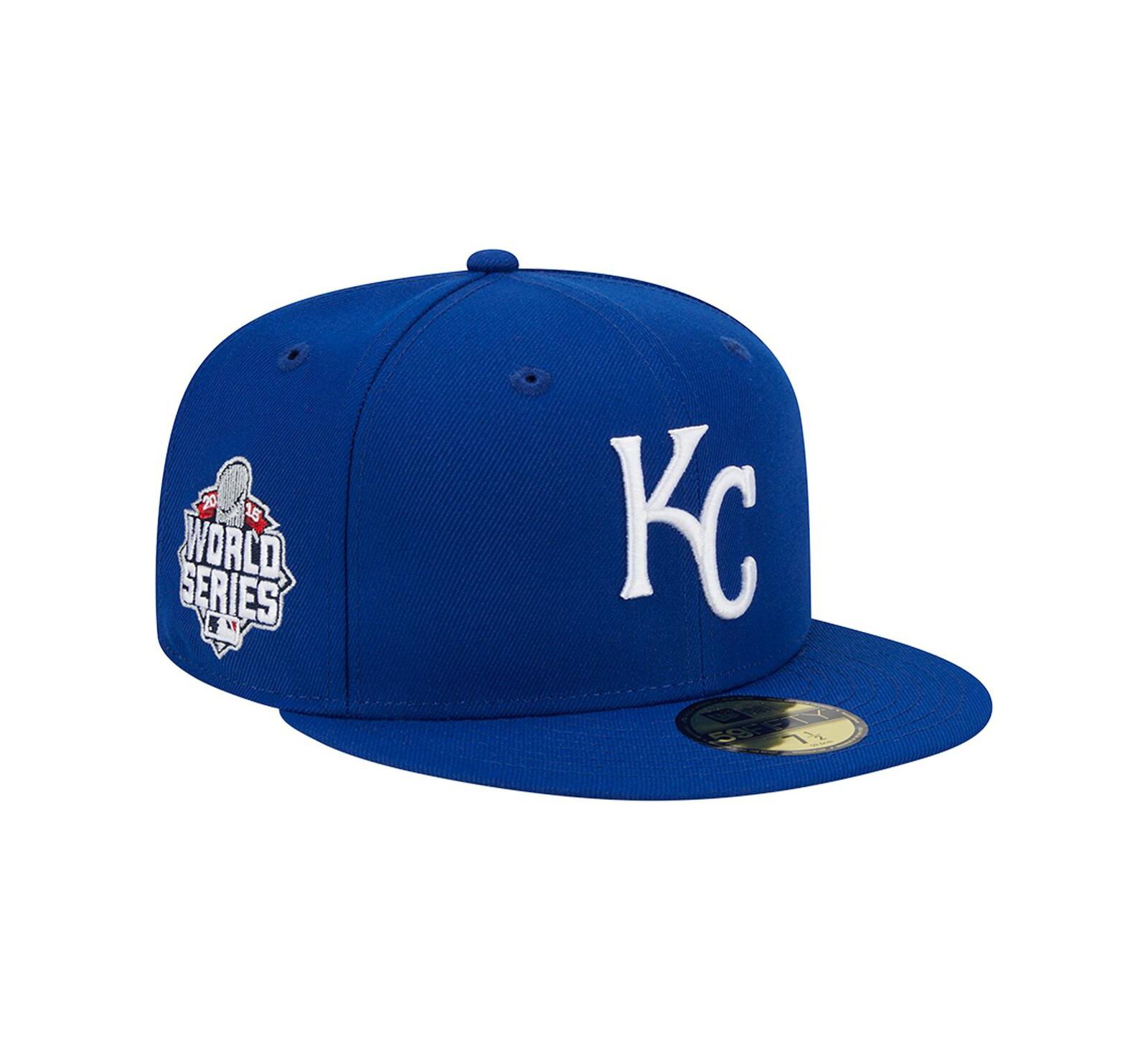 Мужская New Era Royal Kansas City Royals 2015 World Series Team Color 59FIFTY Fitted кепка
