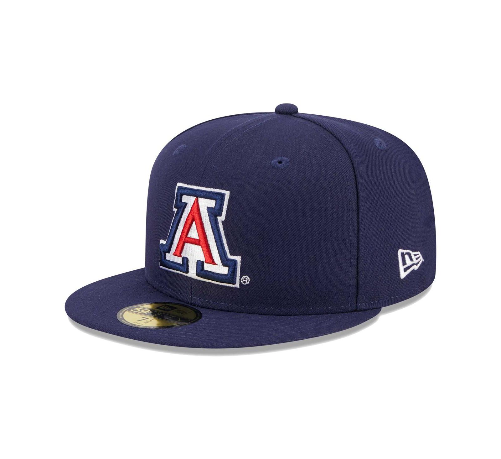 Мужская fitted-кепка New Era Navy Arizona Wildcats Evergreen 59FIFTY