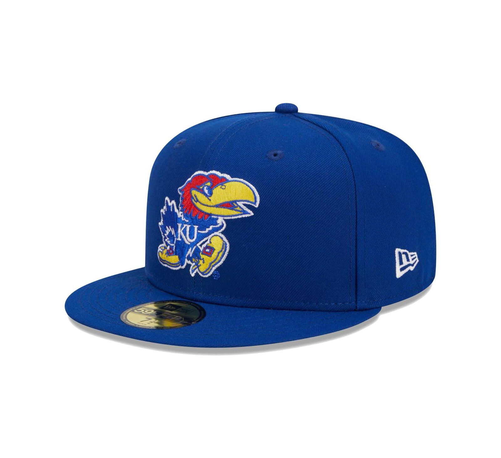 Мужская кепка New Era 59FIFTY Royal Kansas Jayhawks Evergreen