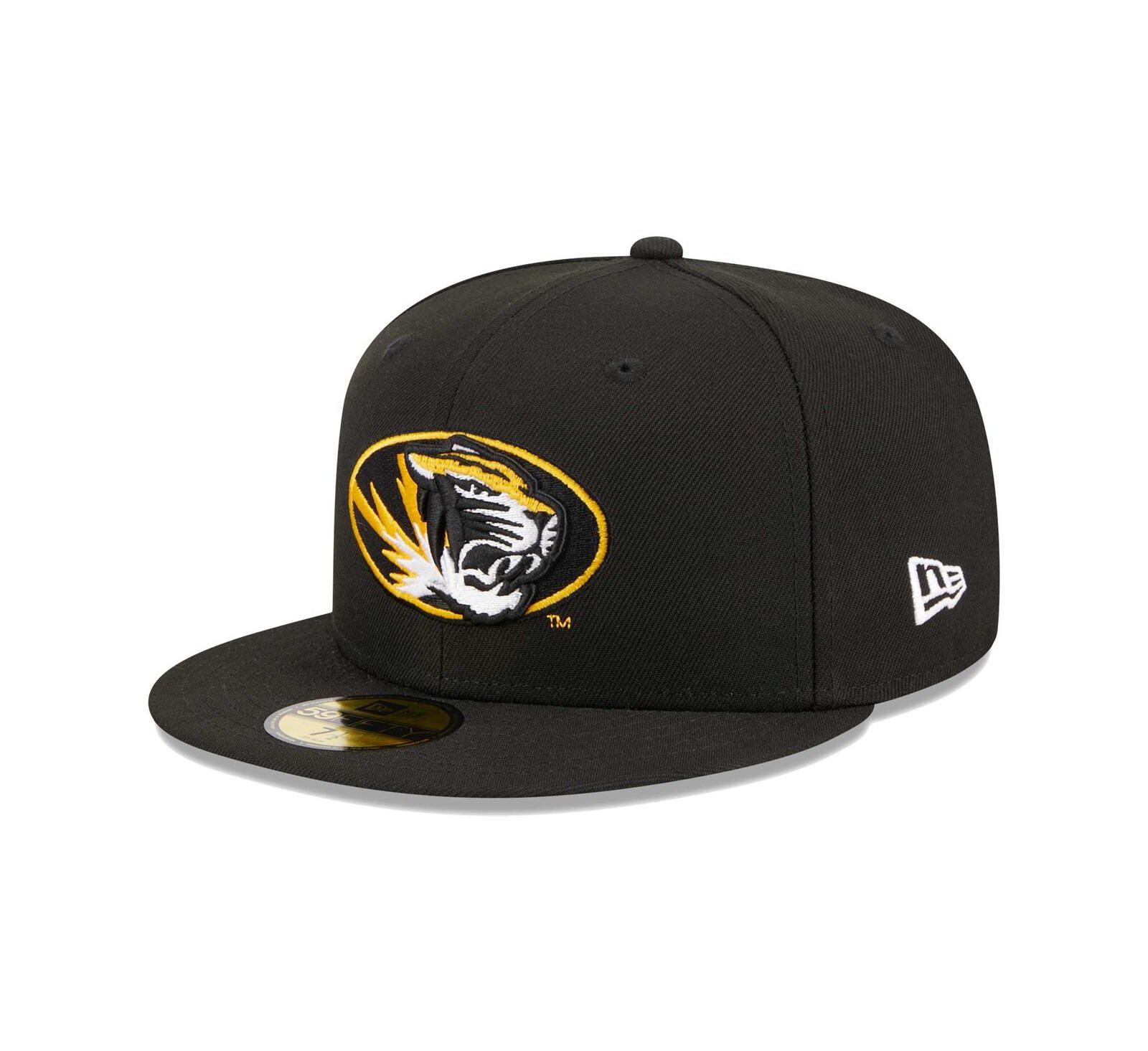 Мужская New Era Black Missouri Tigers Evergreen 59FIFTY Fitted Hat