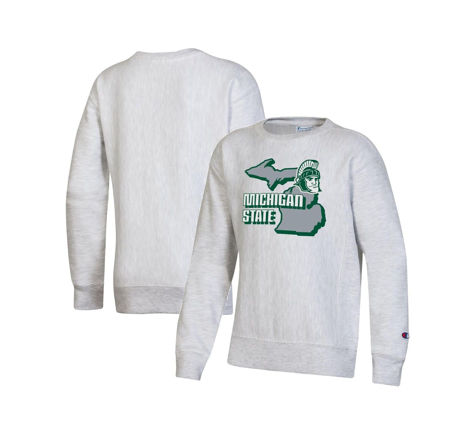 Свитшот Champion Michigan State Spartans Reverse Weave Heather Gray
