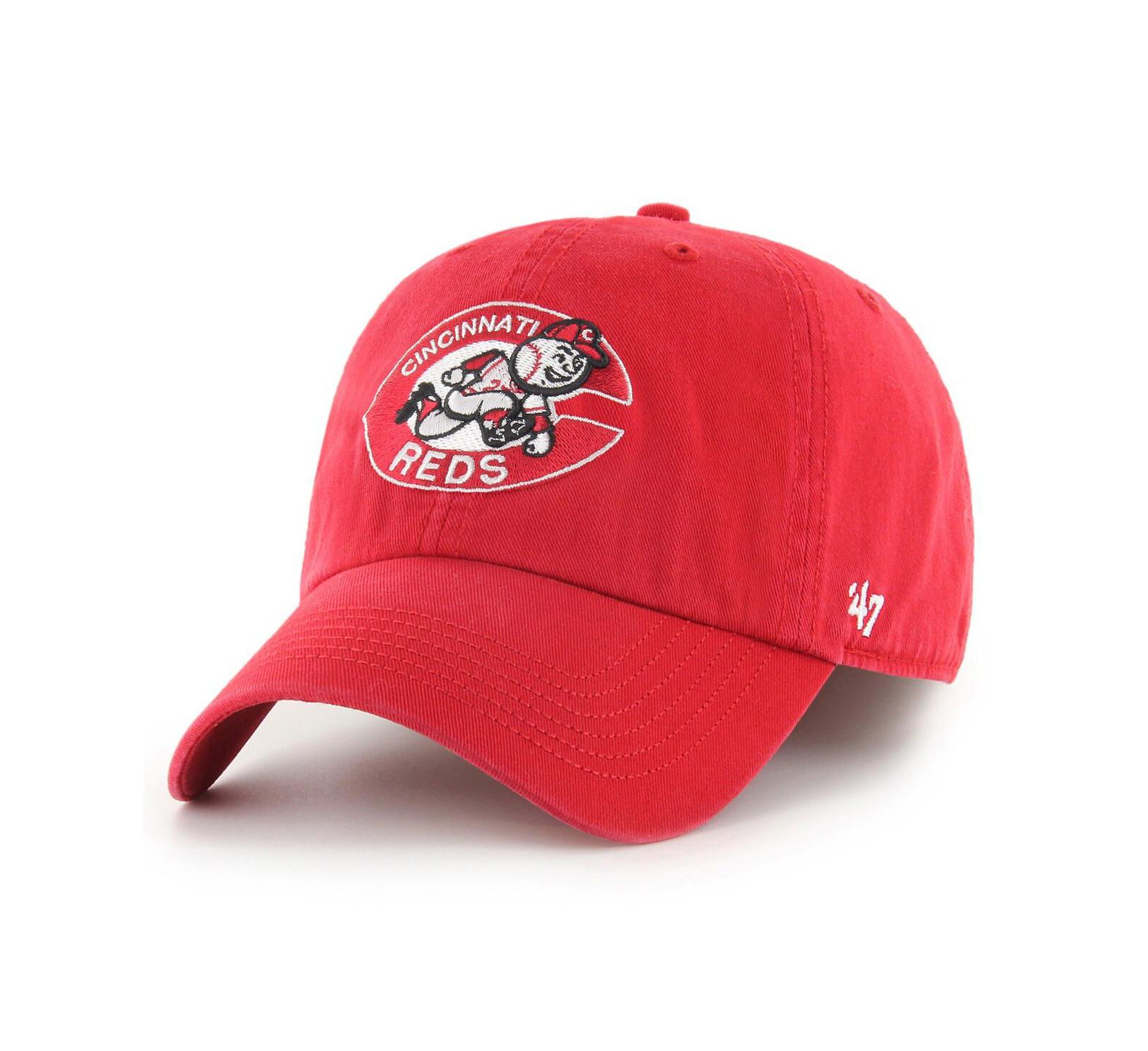 Men's '47 Brand Red Cincinnati Reds Cooperstown Collection Franchise Fitted Hat