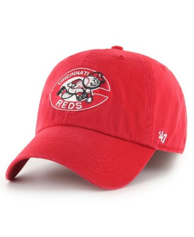 Men's '47 Brand Red Cincinnati Reds Cooperstown Collection Franchise Fitted Hat