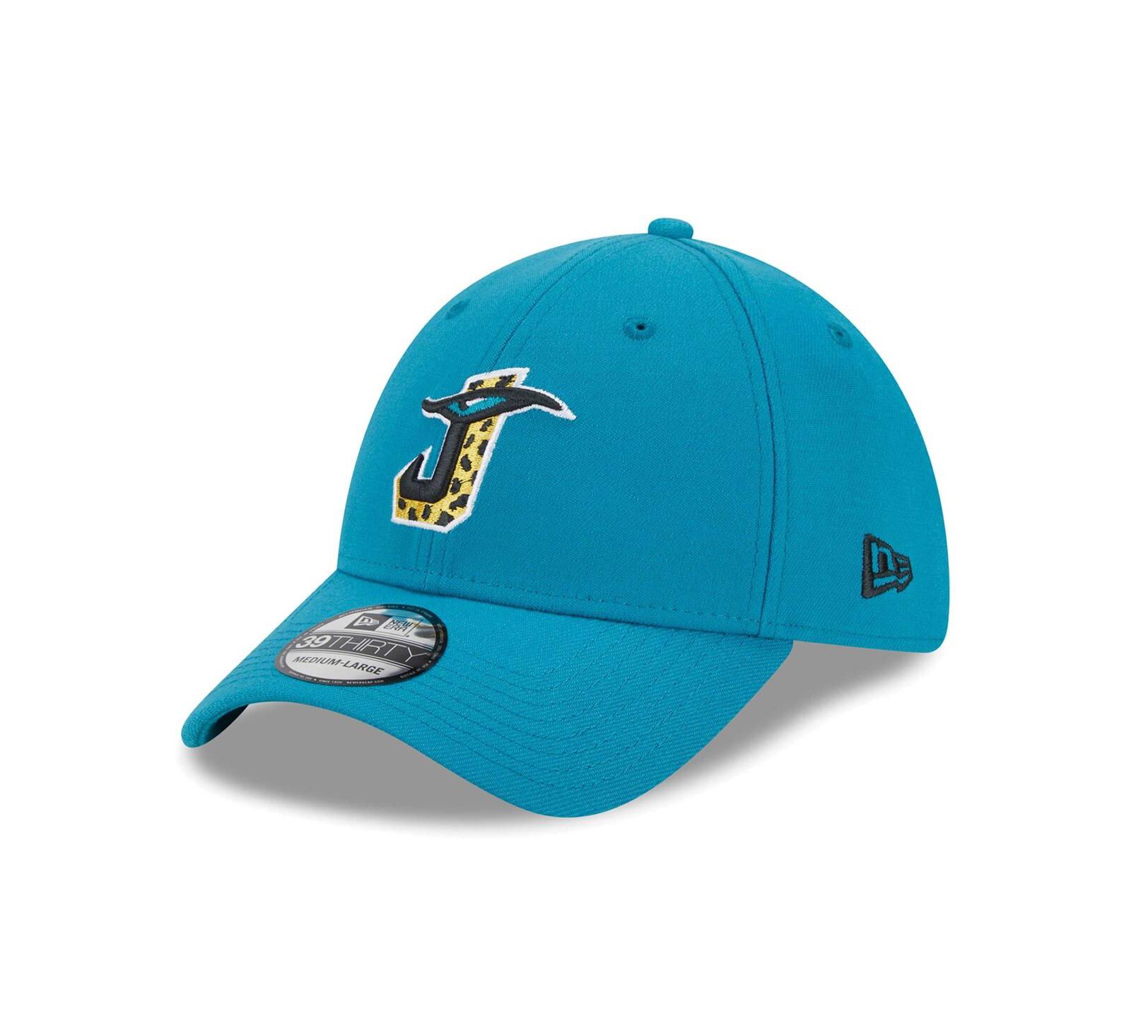 Мужская кепка New Era Teal Jacksonville Jaguars City Originals 39THIRTY Flex