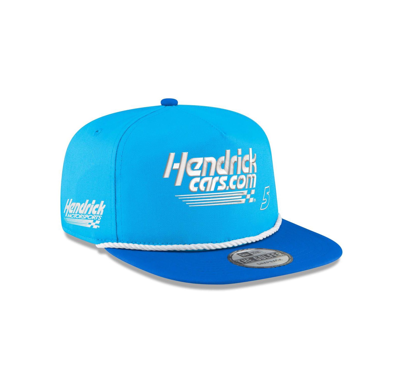 Мужская кепка New Era Light Blue, Royal Kyle Larson Hendrickca Golfer Snapback