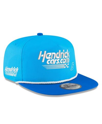 Мужская кепка New Era Light Blue, Royal Kyle Larson Hendrickca Golfer Snapback
