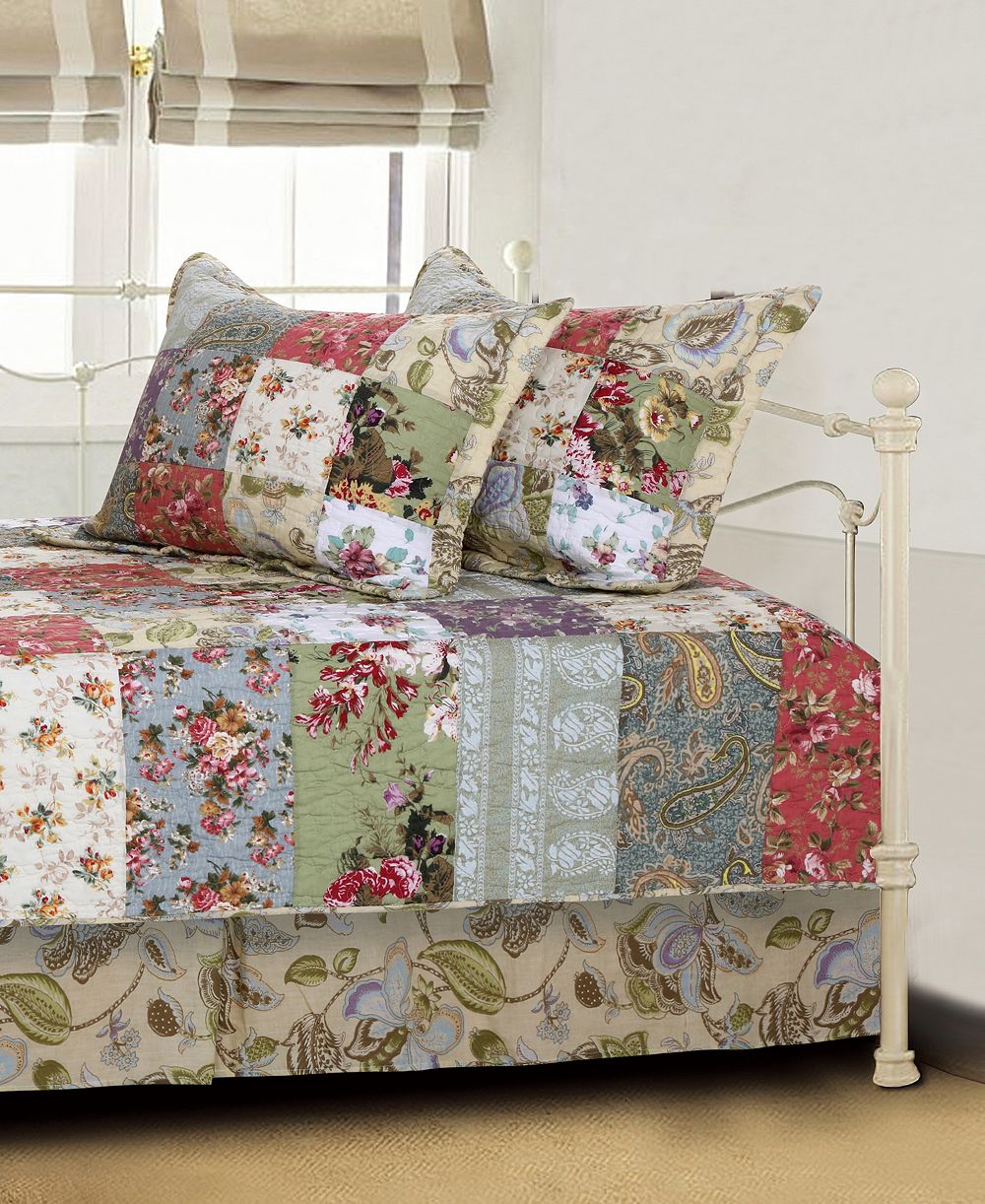 Greenland Home Fashions декоративный лоскутный комплект из 5 предметов, для дневной кровати