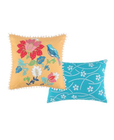 Greenland Home Fashions Thalia декоративный набор подушек, 18" x 18" и 14" x 20"