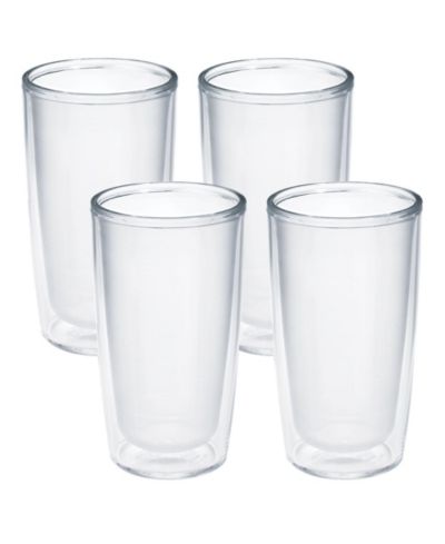 Стакан-термокружка Tervis Crystal Clear Double Walled Insulated, 16oz - 4pk, Classic