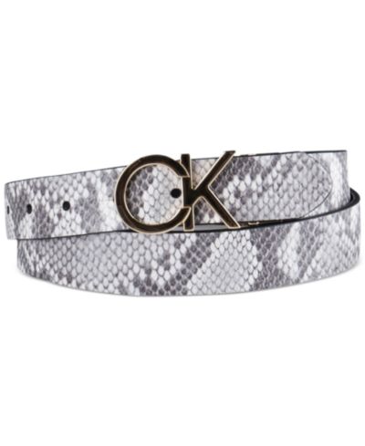 Женский реверсивный ремень Calvin Klein с монограммой и пряжкой