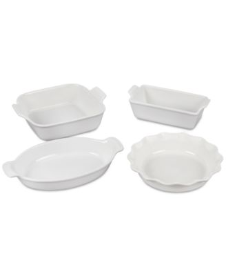 Le Creuset Heritage Stoneware 4-Piece Bakeware Essentials Set