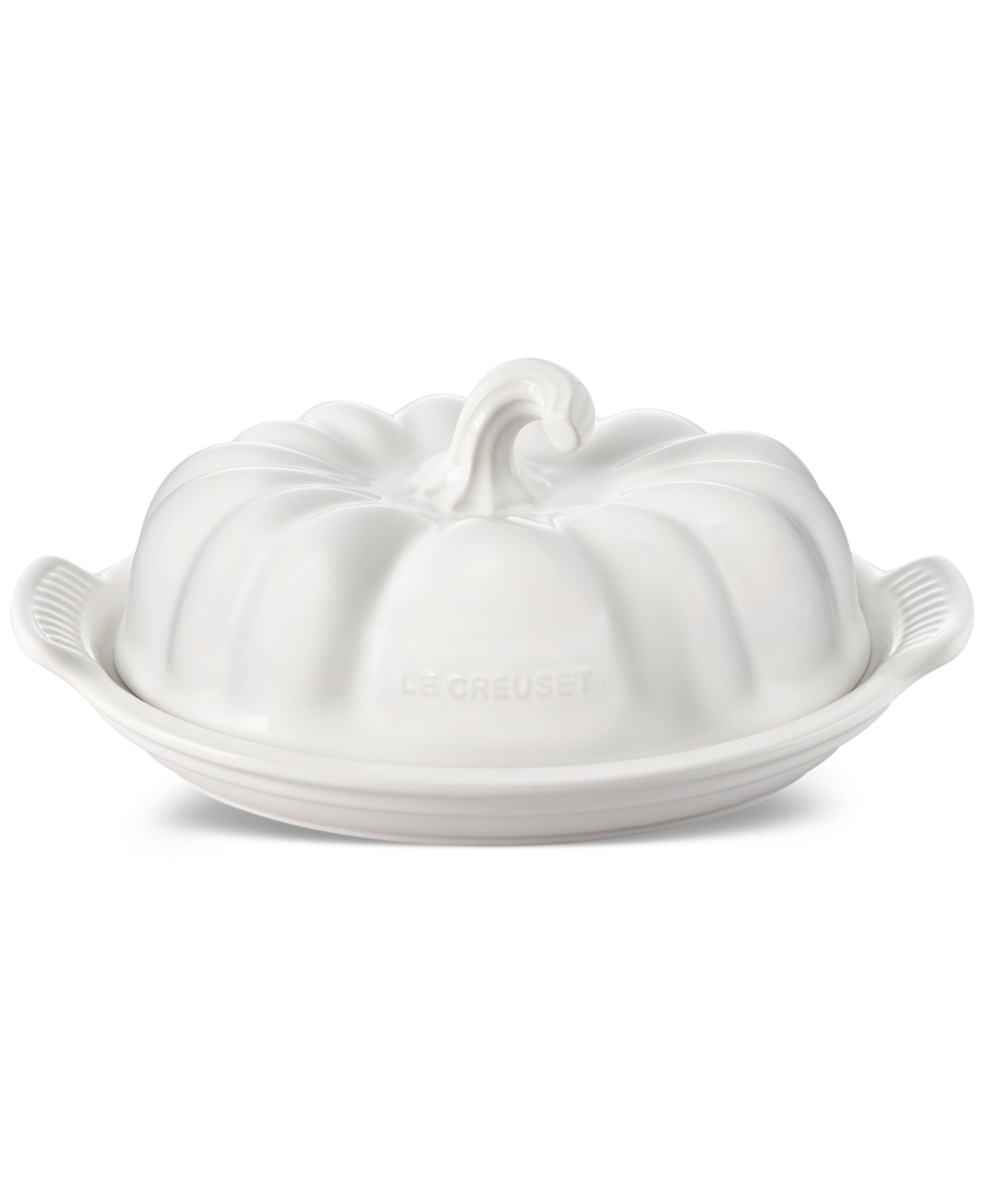 Le Creuset Керамическая тарелка для масла в форме тыквы
