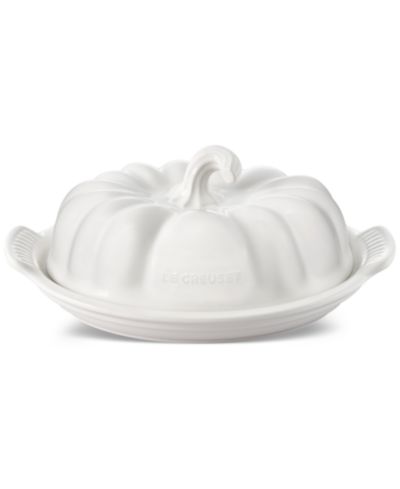 Le Creuset Glazed Stoneware Figural Pumpkin Butter Dish