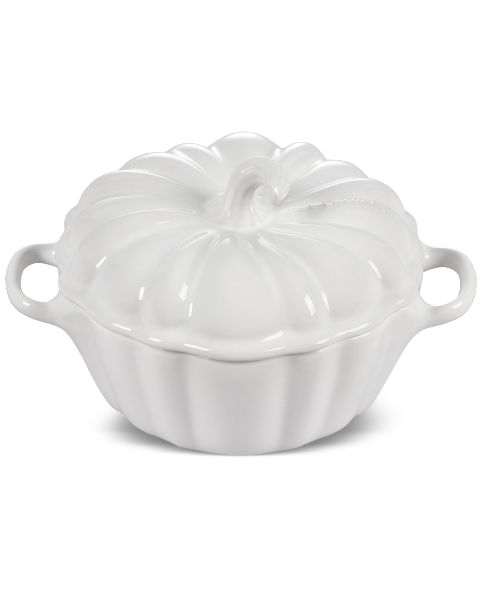 Le Creuset Stoneware Figural 12-Oz. Pumpkin Petite Cocotte