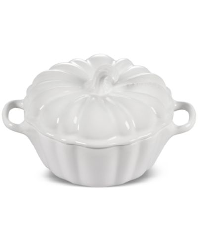 Le Creuset Stoneware Figural 12-Oz. Pumpkin Petite Cocotte