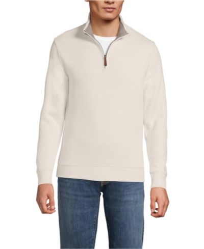 Мужской джемпер Lands' End Bedford Rib Quarter Zip Pullover