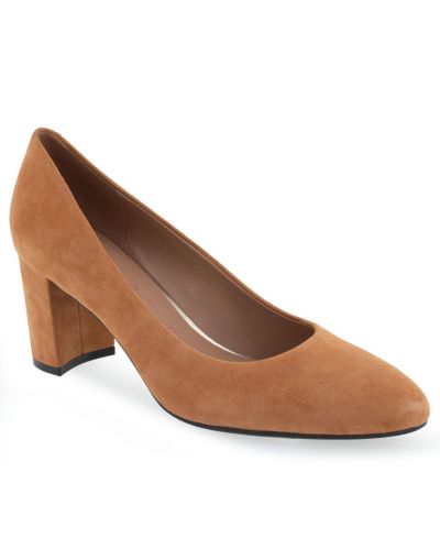 Tan suede