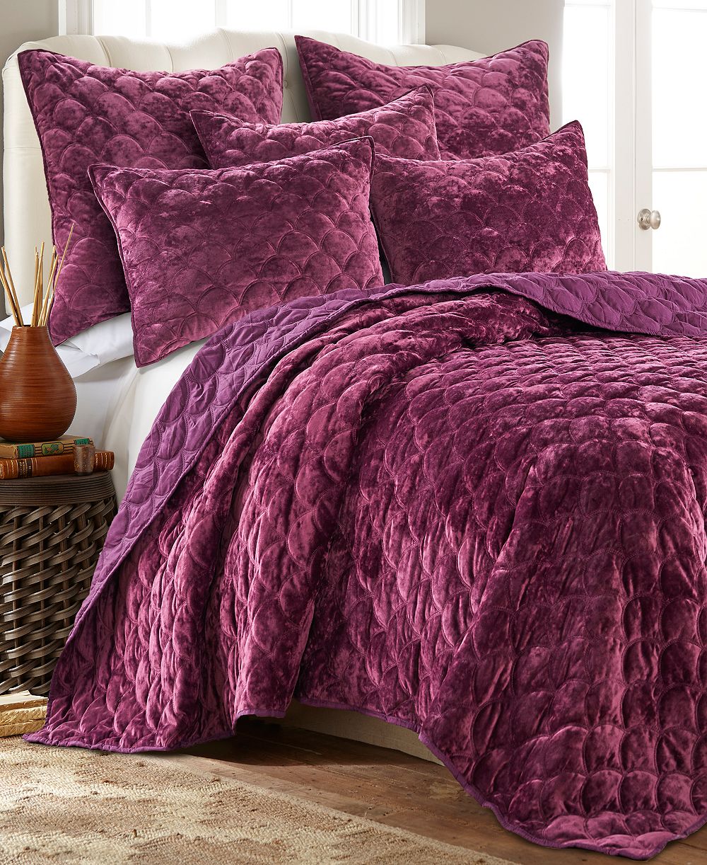 Вельветовое покрывало Levtex Home Ellora, Twin/Twin XL