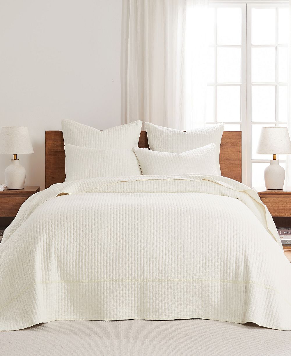 Levtex Home Cross Stitch Stitching 3-Pc. Bedspread Set, Queen