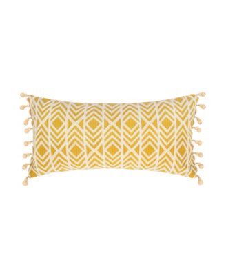 Levtex Декоративная подушка Ashika Diamond с вышивкой и бисером, 12" x 24"