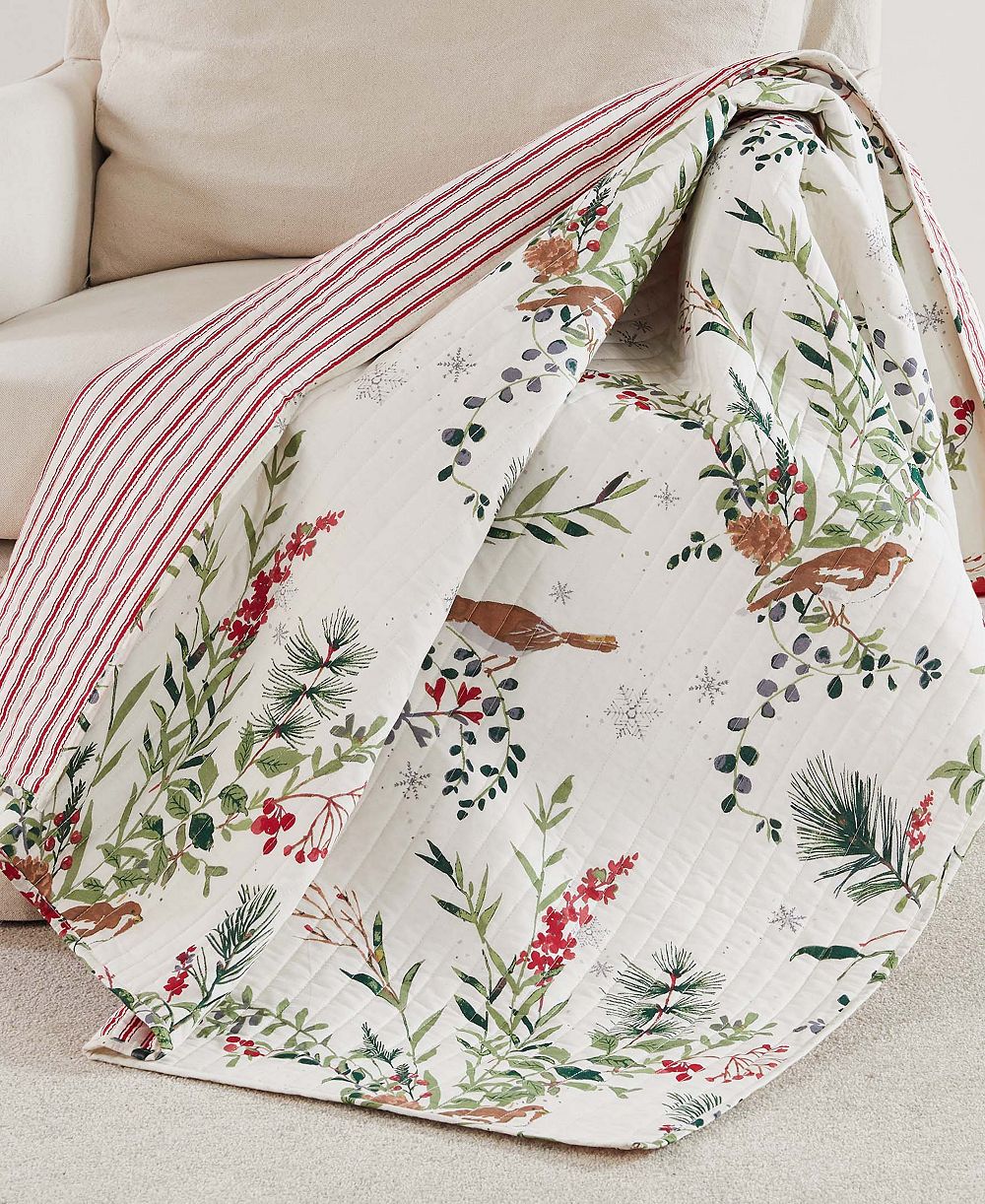 Levtex Home двустороннее стеганое покрывало Winterberry Forest, 50" x 60"
