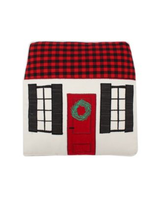 Levtex Tatum Pines Holiday House Decorative Pillow, 14" x 13"