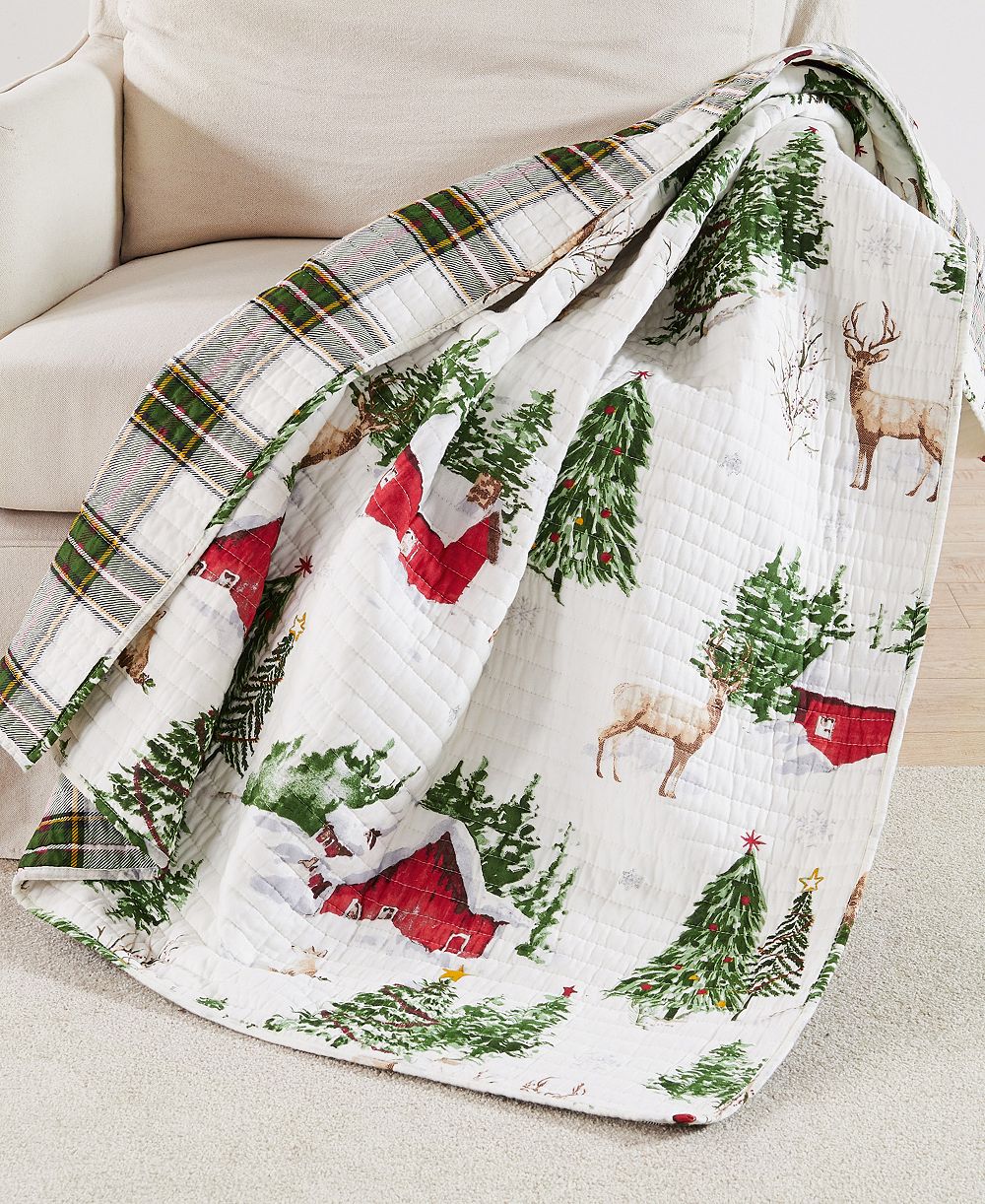 Levtex Tatum Pines Holiday стеганое покрывало, 50" x 60"