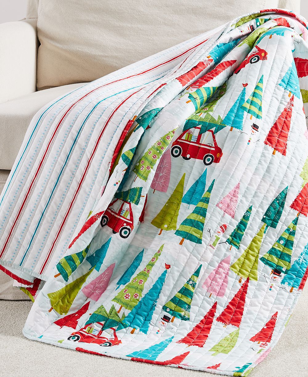 Levtex Holly Jolly Quilted Throw, 50" x 60"