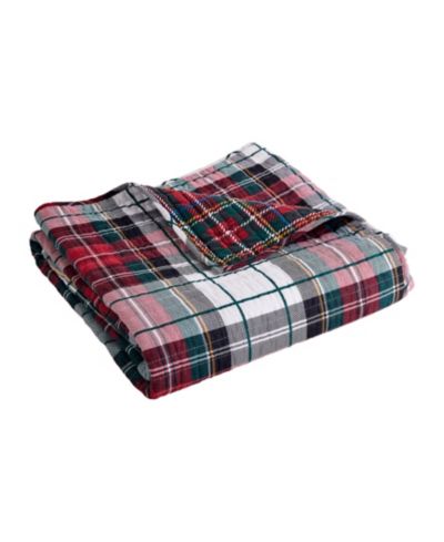 Реверсивное стеганое покрывало Levtex Spencer Red Plaid, 60" x 50"
