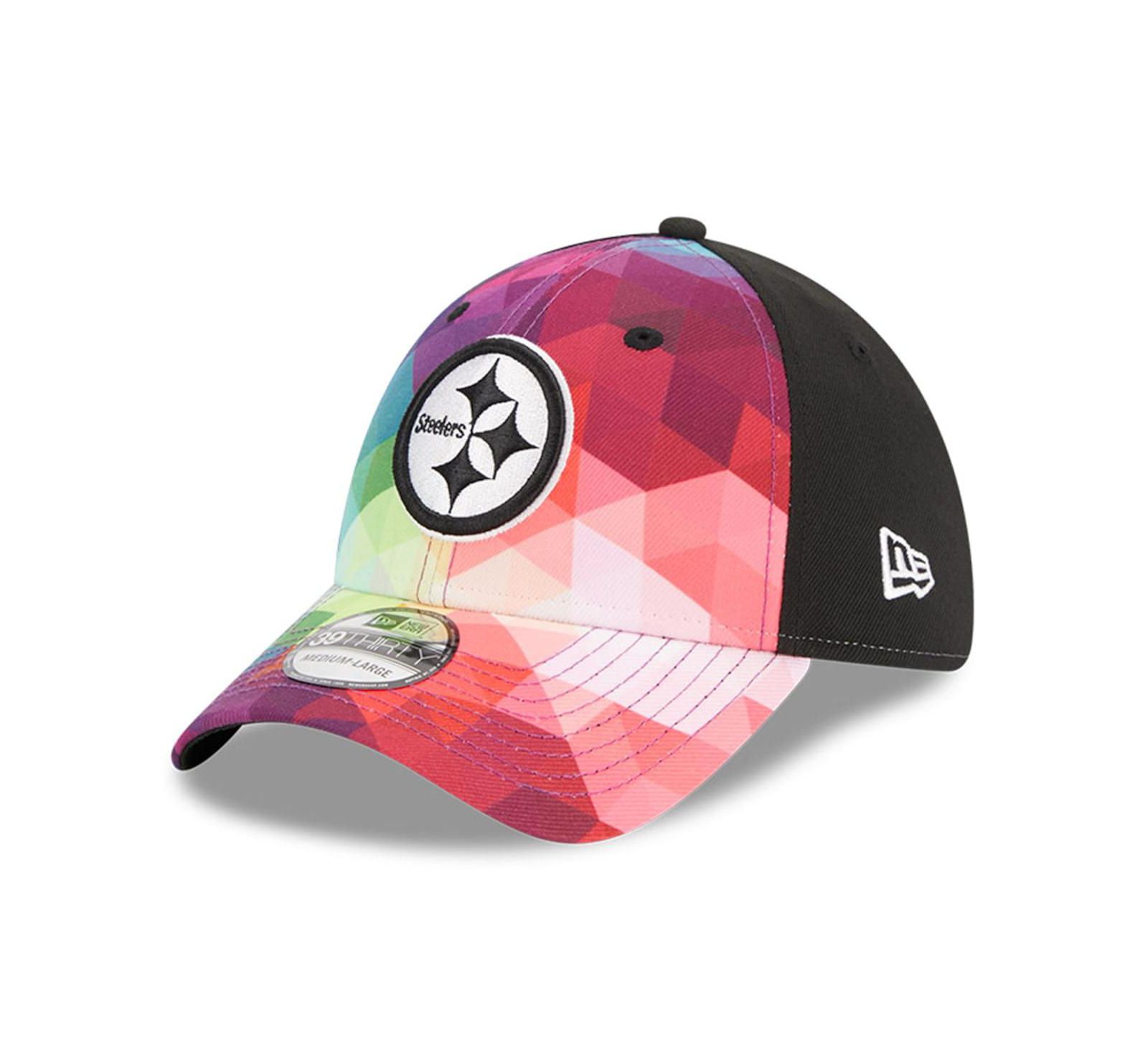 Кепка New Era Pittsburgh Steelers 2023 NFL Crucial Catch 39THIRTY Flex, мужская и женская
