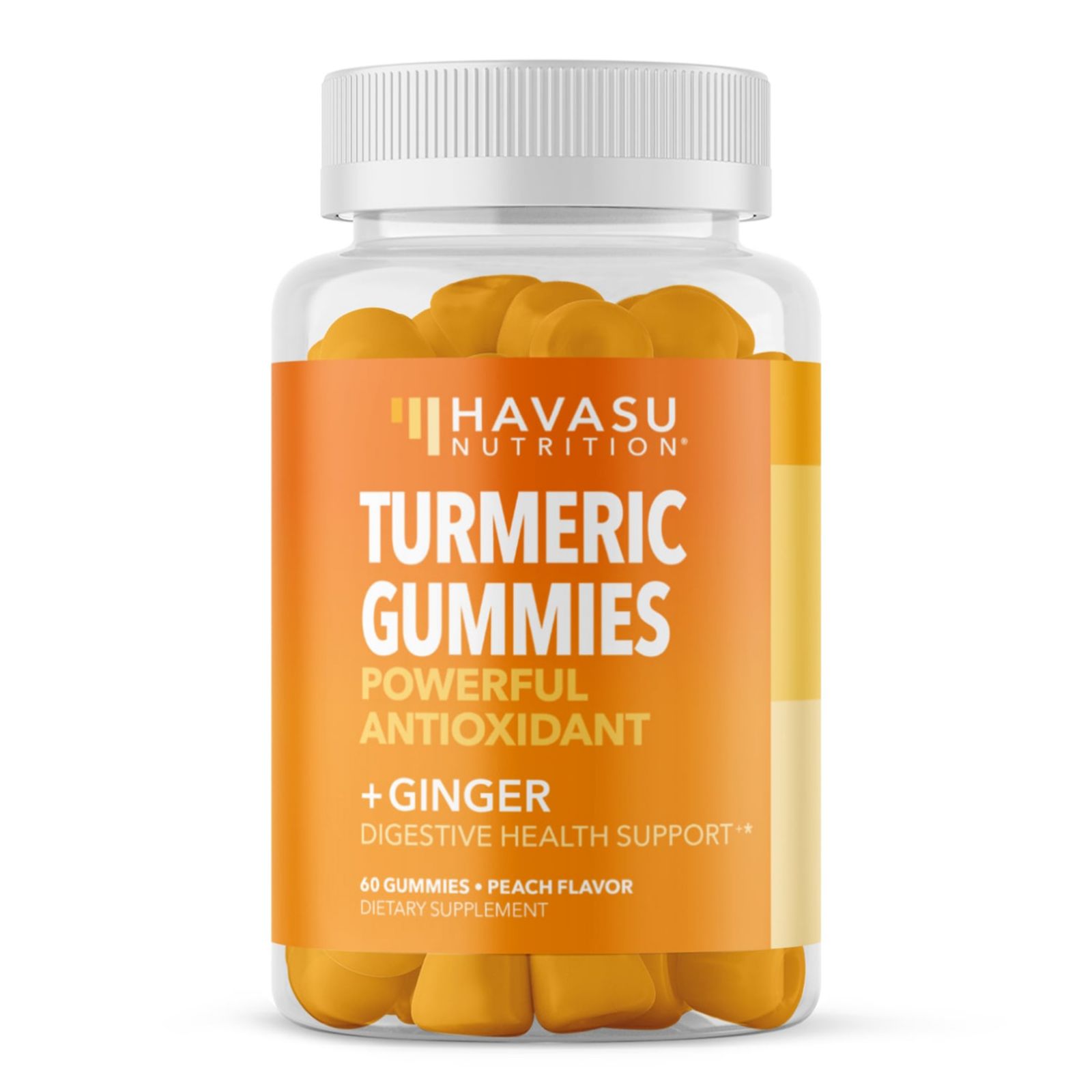 Havasu Nutrition жевательные мармеладки с куркумой и имбирем, персиковый вкус, 60 шт