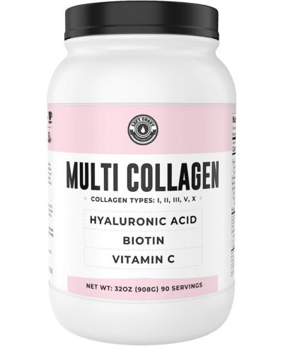 Left Coast Performance Multi Collagen Powder with Biotin, Hyaluronic Acid, Vitamin C | Hydrolyzed Collagen Protein Supplement for Nails|32 oz