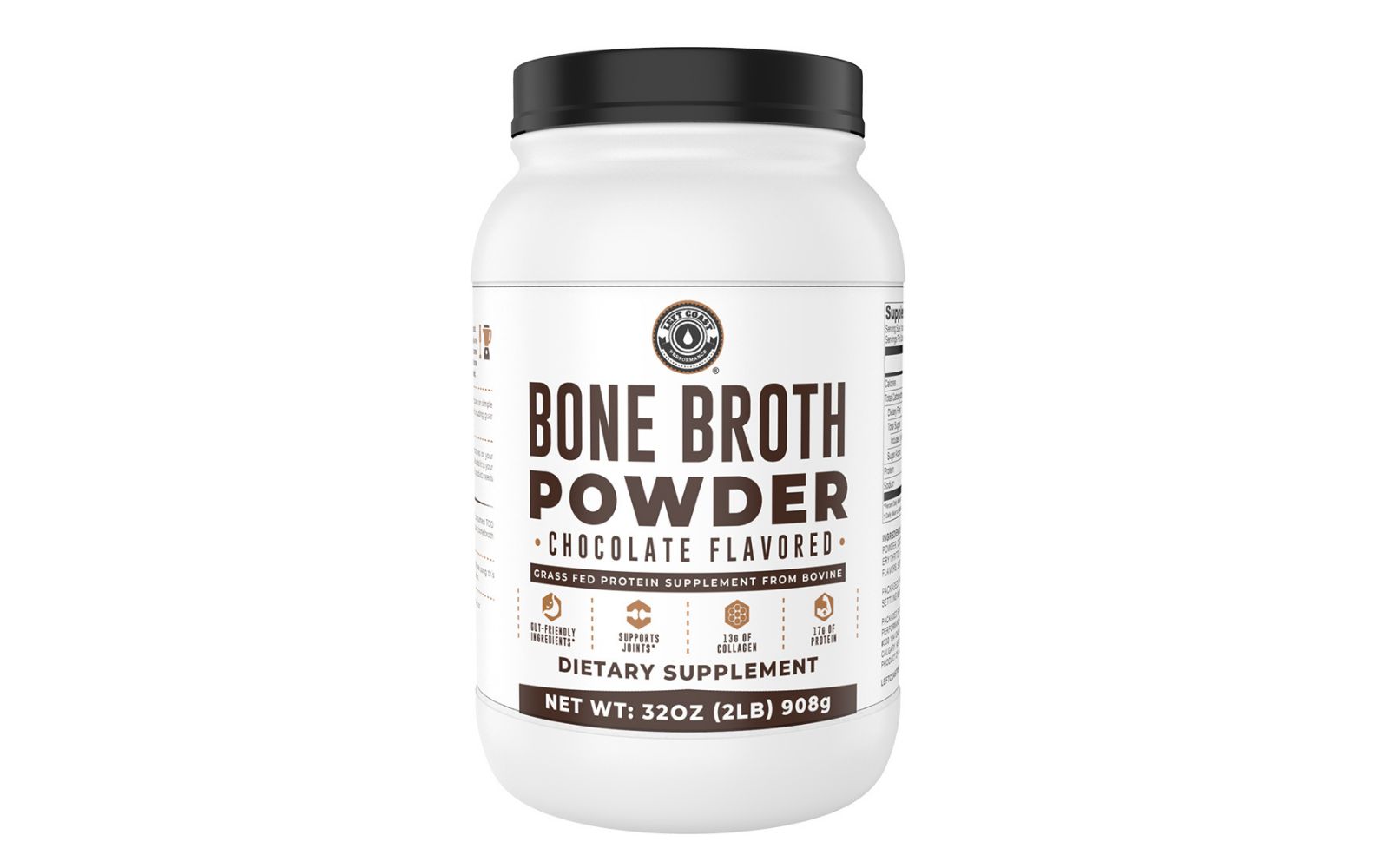 Протеиновый коктейль Left Coast Performance Bone Broth, Chocolate, 32oz