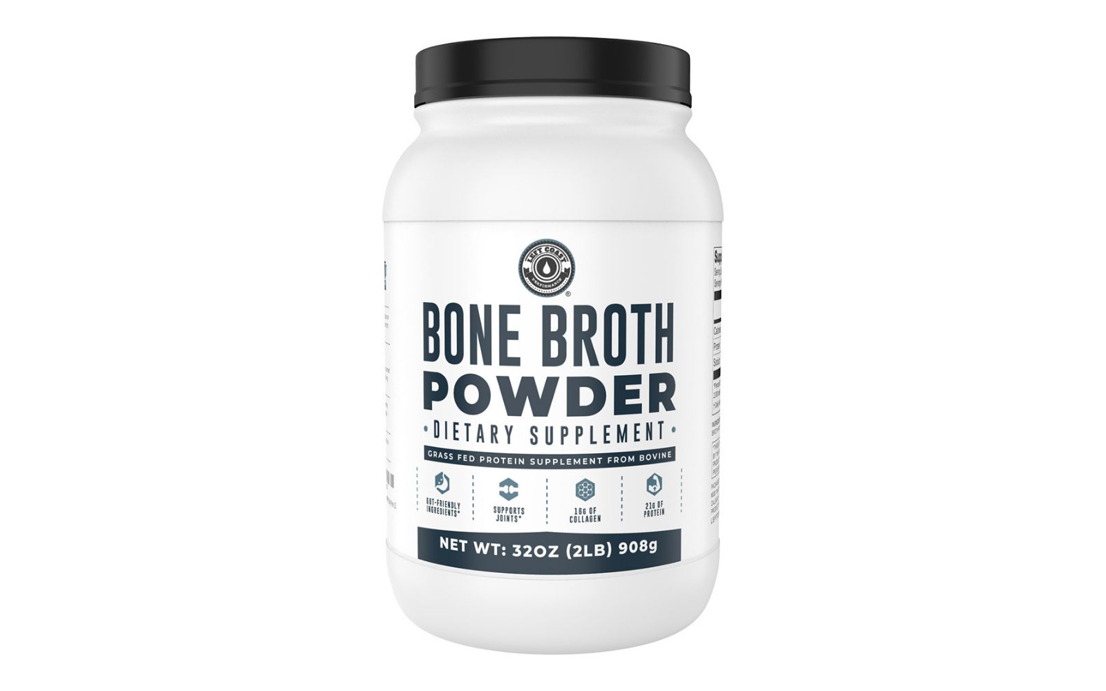Белковый бульон Bone Broth Protein, Left Coast Performance, без вкуса, 32 oz