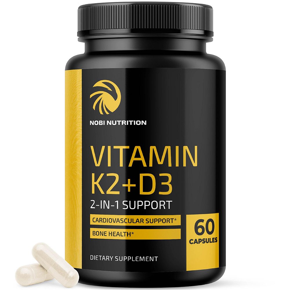 Nobi Nutrition витамины K2 + D3, 60 шт