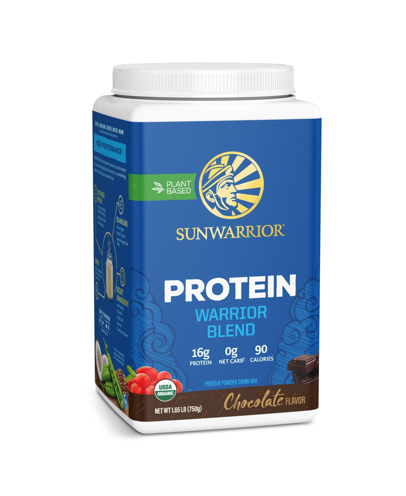 Протеиновый порошок Sunwarrior Warrior Blend, шоколад, 750г