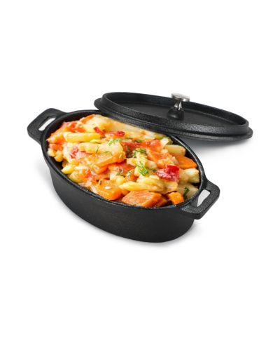Commercial Chef 0.63-Qt. Mini Casserole, Pre-Seasoned Cast Iron