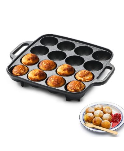 COMMERCIAL CHEF Cast Iron Baking Pan - Durable, Oven Safe