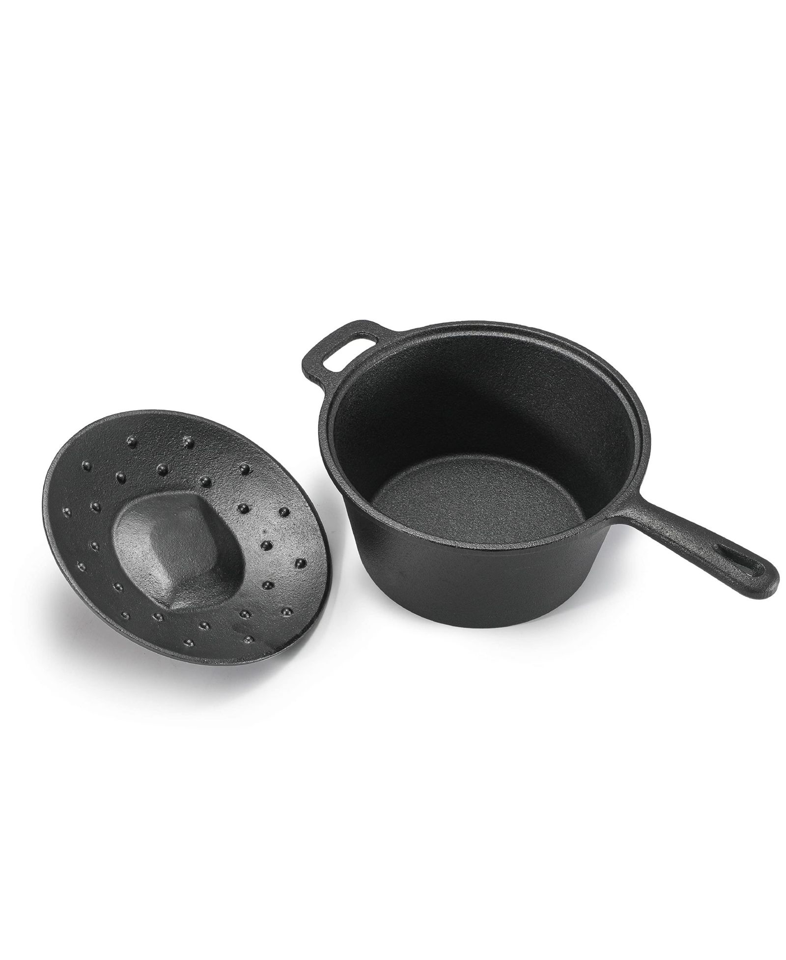 Сотейник Commercial Chef 2-Qt. с крышкой из чугуна с предварительным сезонированием