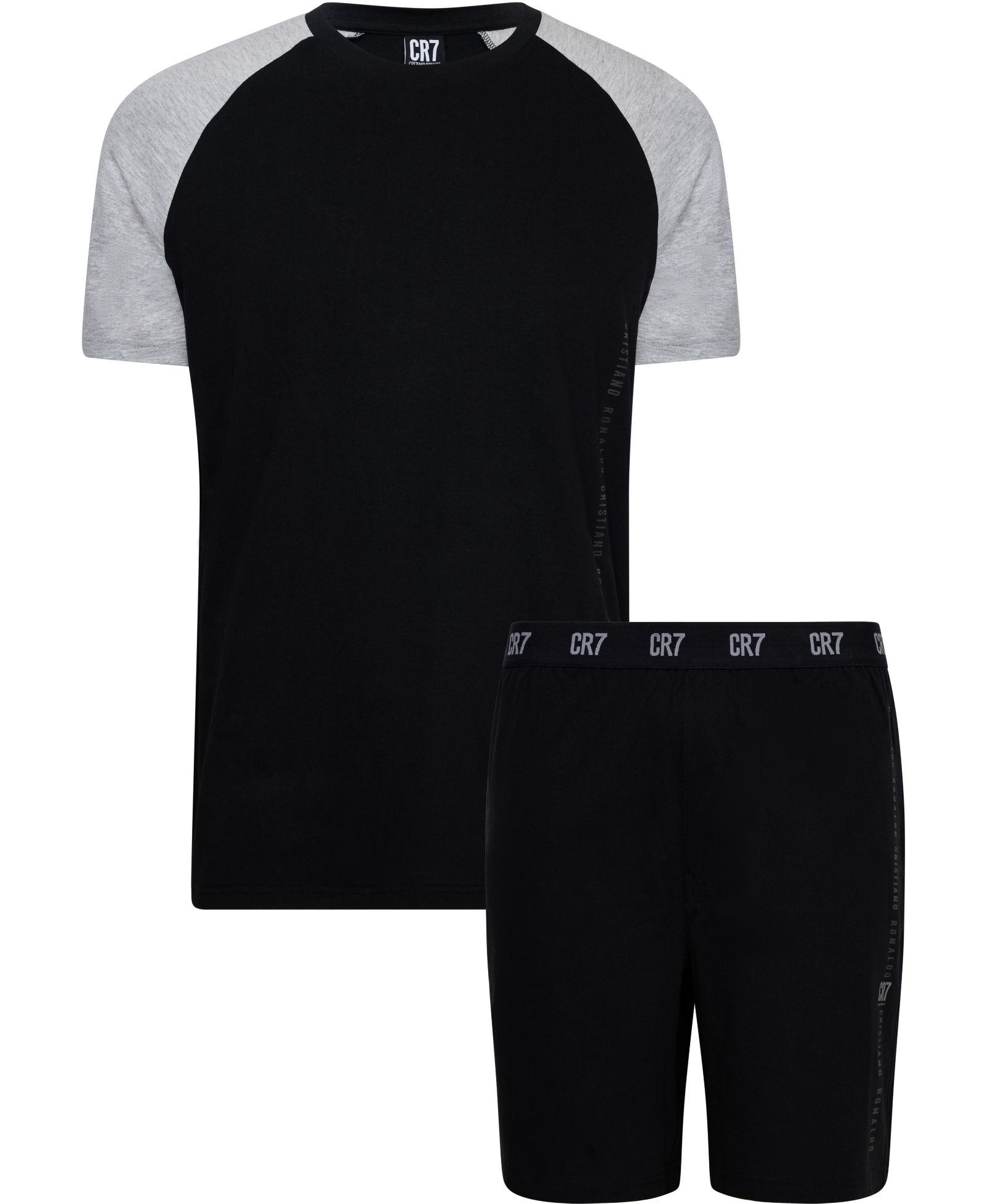 CR7 Men's Cotton Loungewear Top and Short Set