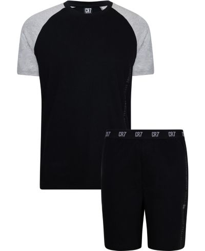 CR7 Men's Cotton Loungewear Top and Short Set