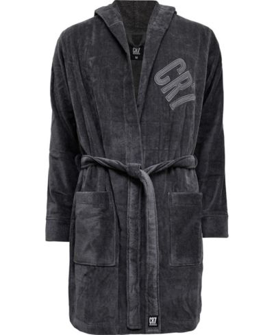 CR7 Men's Modern Cut Cotton Bathrobe