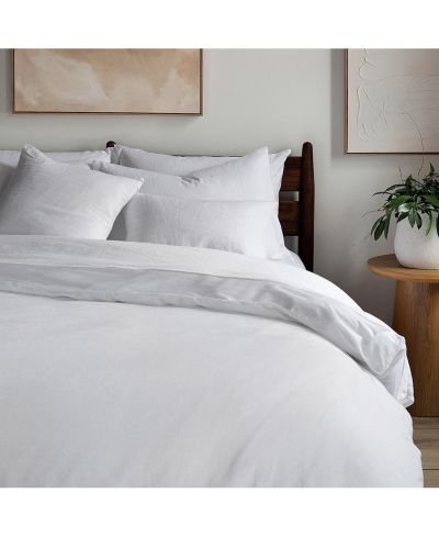 Комплект пододеяльника и наволочек из французского льна и хлопка Bokser Home - Twin/Twin XL